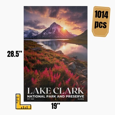 Lake Clark National Park and Preserve Jigsaw Puzzle, Family Game, Holiday Gift | S10 - image5